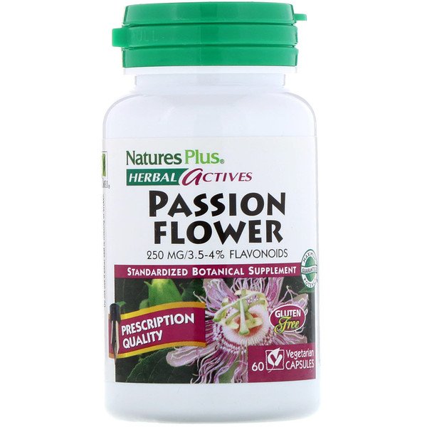 Nature Plus Herbal Actives Passion Flower 250 mg Cápsulas de vegetales