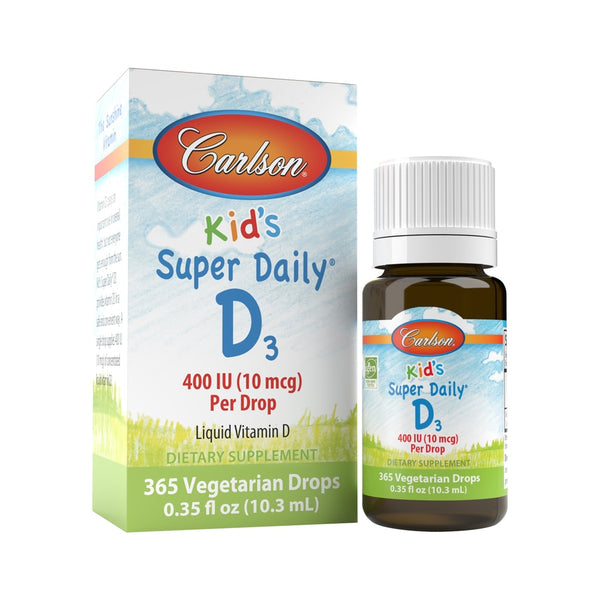Carlson Kids Super Daily D3 Dropsx365