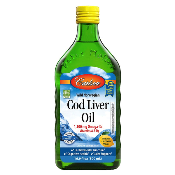 Carlson Cod Liver Oil Lemon Flavored