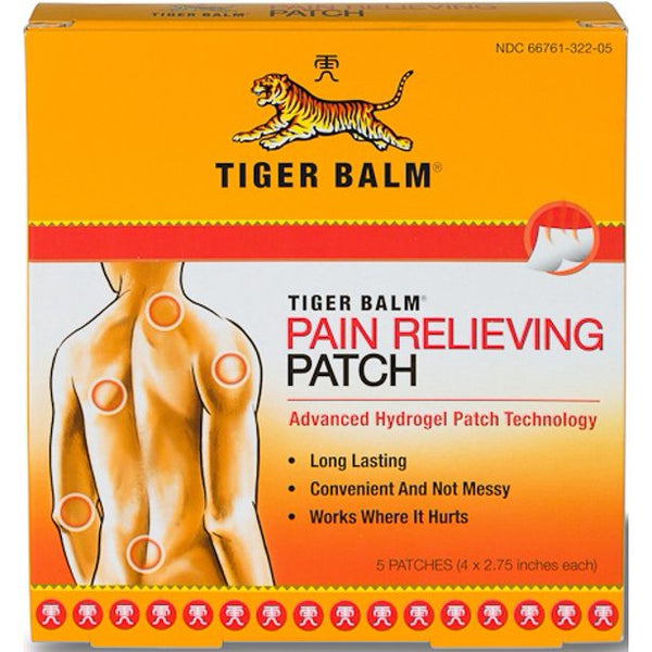 Tiger Balm Pain Relieving Patch 5 Ct