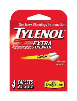 Tylenol Extra Strenth 4 Caplets Case Of 6