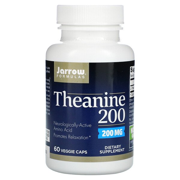 Jarrow Fórmulas theanine 200mg cápsulas de vegetales