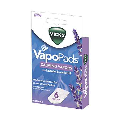 Vicks vapopads calmando vapores lavanda 6 almohadillas