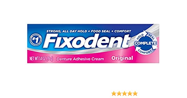 Fixodent Denture Adhesive Cream Original 1.40 oz