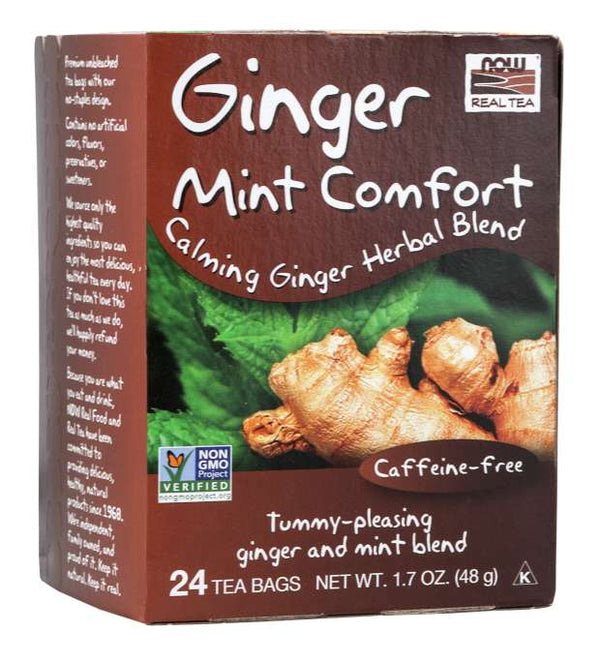Now Ginger Mint Comfort Tea Bags