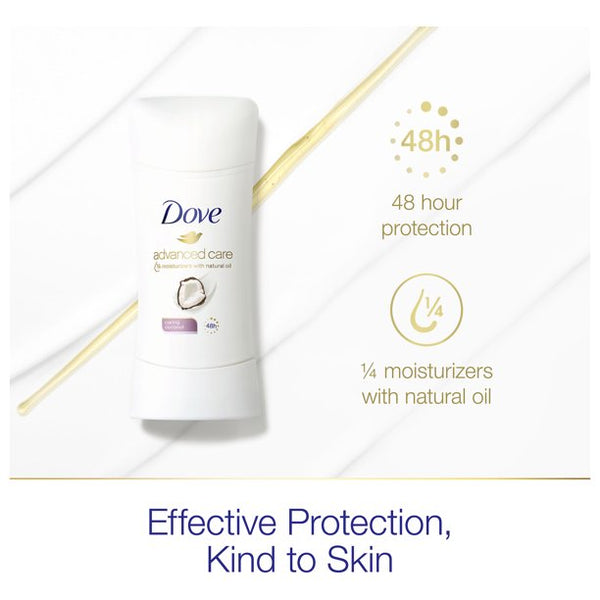 Dove Deodorant Advanced Care Coconut 2.6Oz