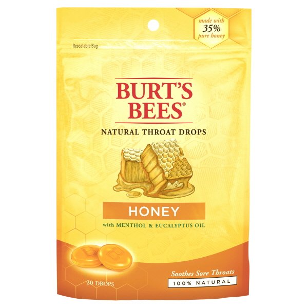 Burt's Bees Natural Throat Drops Honey
