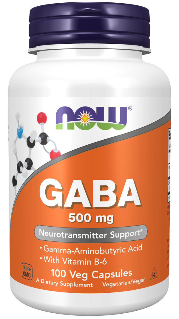 Now Gaba 500 mg 100 Capsules