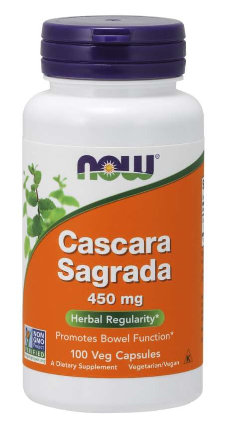 Now Cascara Sagrada 450mg 100 Vegetable Capsules
