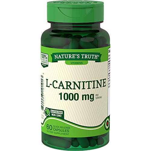 Nature's Truth L Carnitine 1000mg 60 Capsules