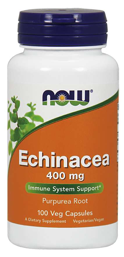 Now Echinacea 400mg 100 Vegetable Capsules