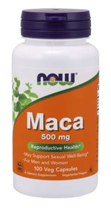 Ahora maca 500mg 100 cápsulas vegetales