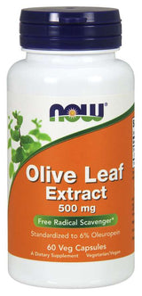 Now Olive Leaf Extract 500mg Vegetable Capsules