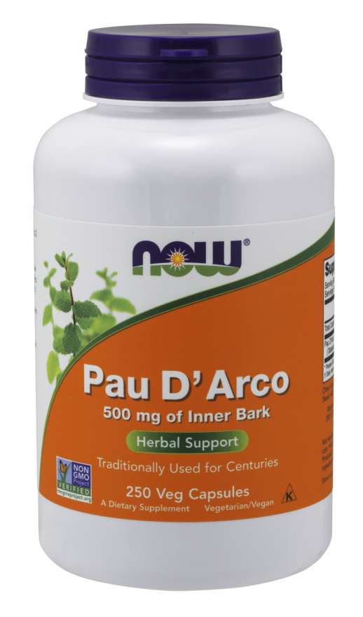 Now Pau D'Arco 500 mg Vegetable Capsules