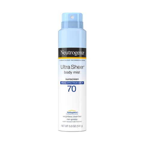 Neutrogena Ultra Sheer Body Mist Sunscreen, SPF 70, 5 Fl Oz