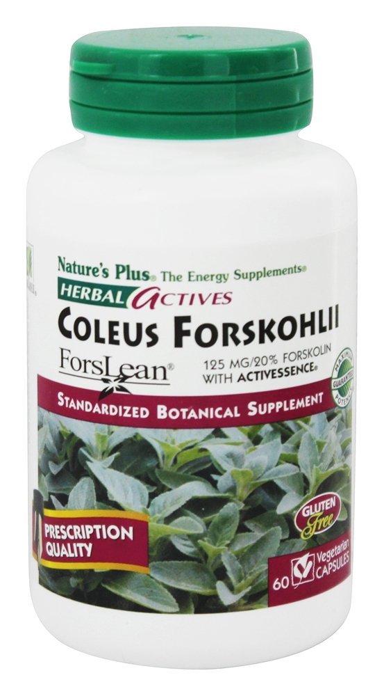 Nature's Plus Coleus Forskohlii Forskolin 125 mg 60 Vegetable Capsules