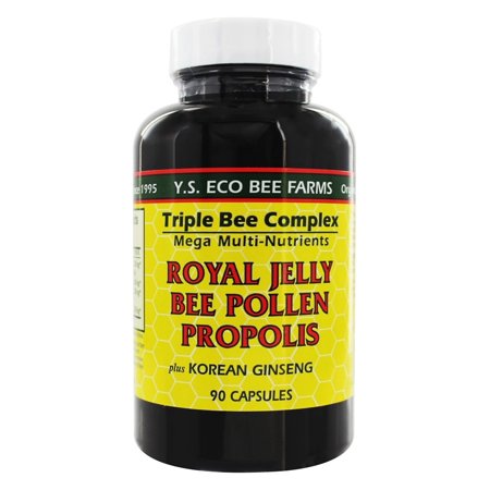 Y.S. Eco Bee Farms Royal Jelly Bee Pollen Propolis Capsules