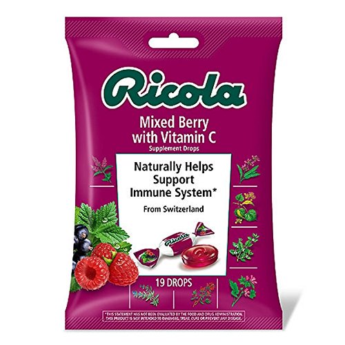 Ricola Mixed Berry Cough Drops with Vitamin C 19ct