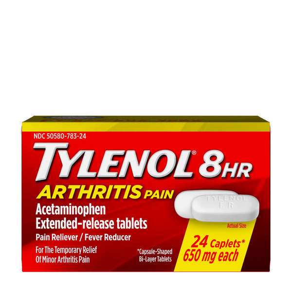 Tylenol 8 Hour Arthritis Pain Tablets with Acetaminophen, 24 ct