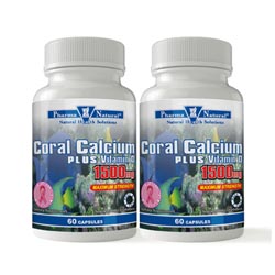 Pharma Natural Coral Calcium 1500mg Twin Pack Capsules