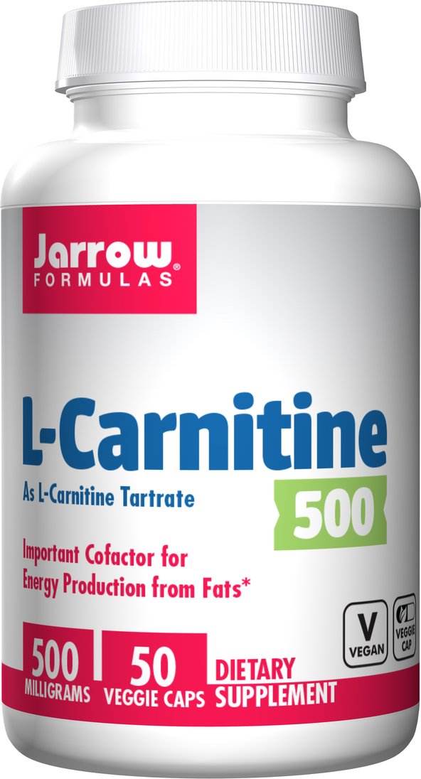Jarrow Formulas L-Carnitine 500 mg 50 Vegetable Capsules