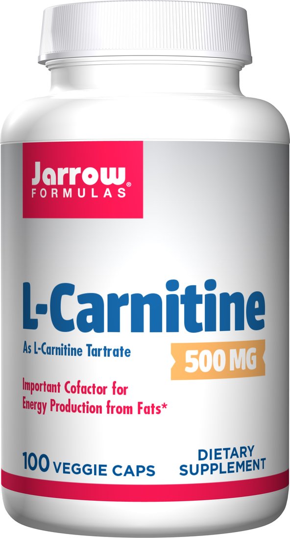 Jarrow Formulas L-Carnitine 500 mg 100 Vegetable Capsules