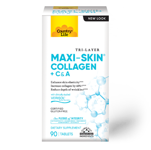 Country Life Maxi-Skin Collagen + C & A Tablets