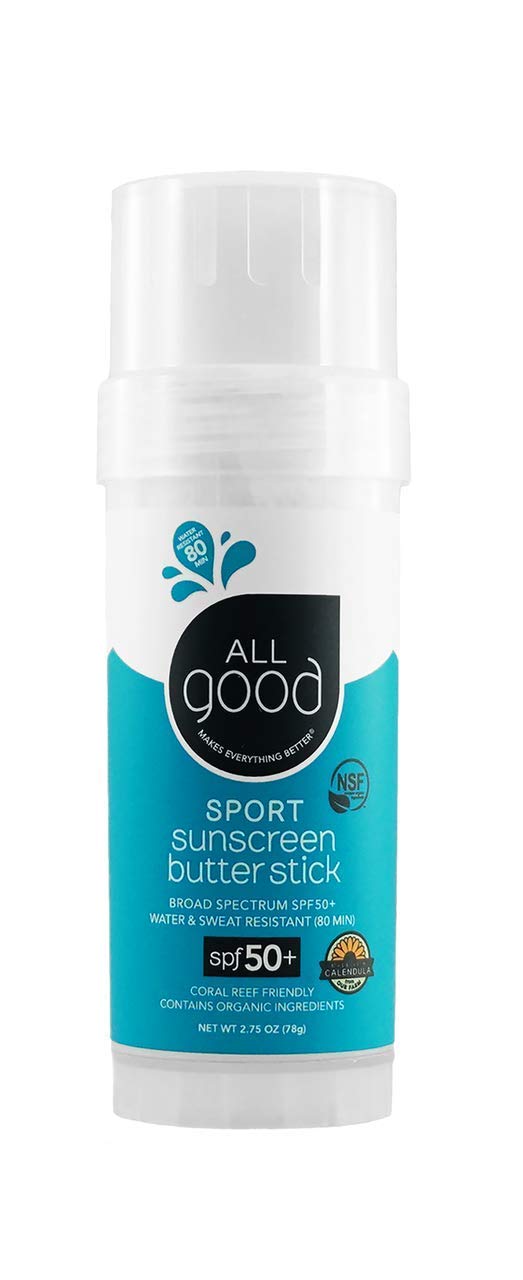 All Good Sports Butter Stick - Mineral Sunscreen for Face, Nose, Ears SPF 50