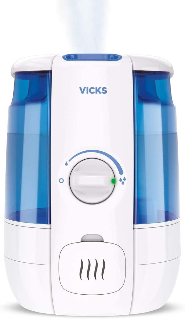 Vicks Ultrasonic Cool Relief Filter Free Humidifier with VapoSteam