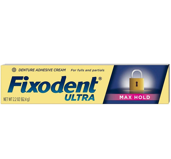 Fixodent Ultra Max Hold Dental Adhesive, 2.2 oz