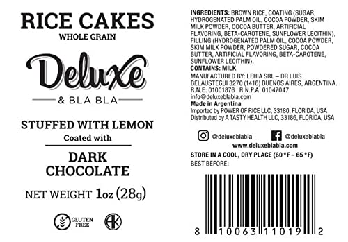 Deluxe Rice Cake Dark Chocolate With Lemon 1Oz