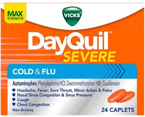 Vicks Dayquil Severe Cold & Flu 24 caps