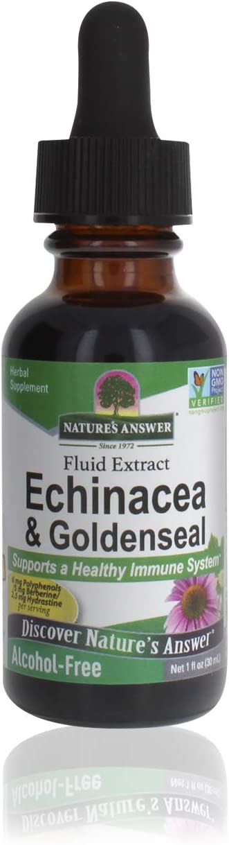 NATURES ANSWER ECHINACEA GOLDENSEAL 1 Oz