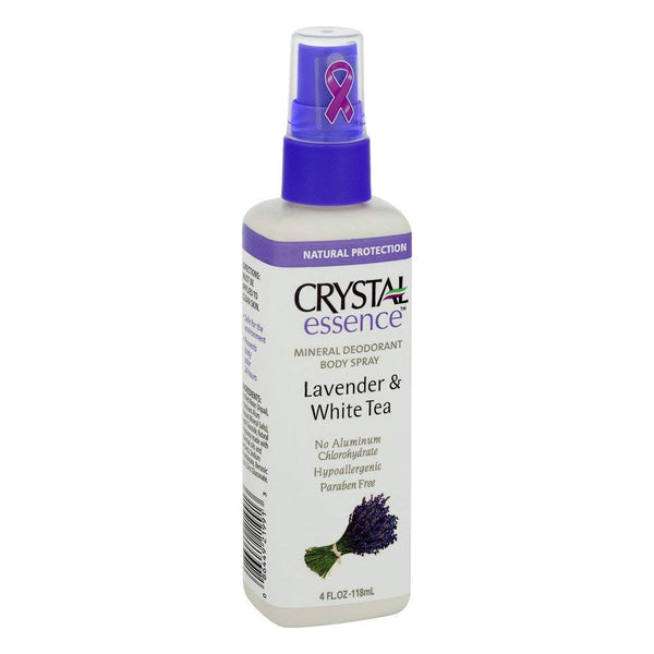Crystal Deodorant Body Spray Lavender & White Te