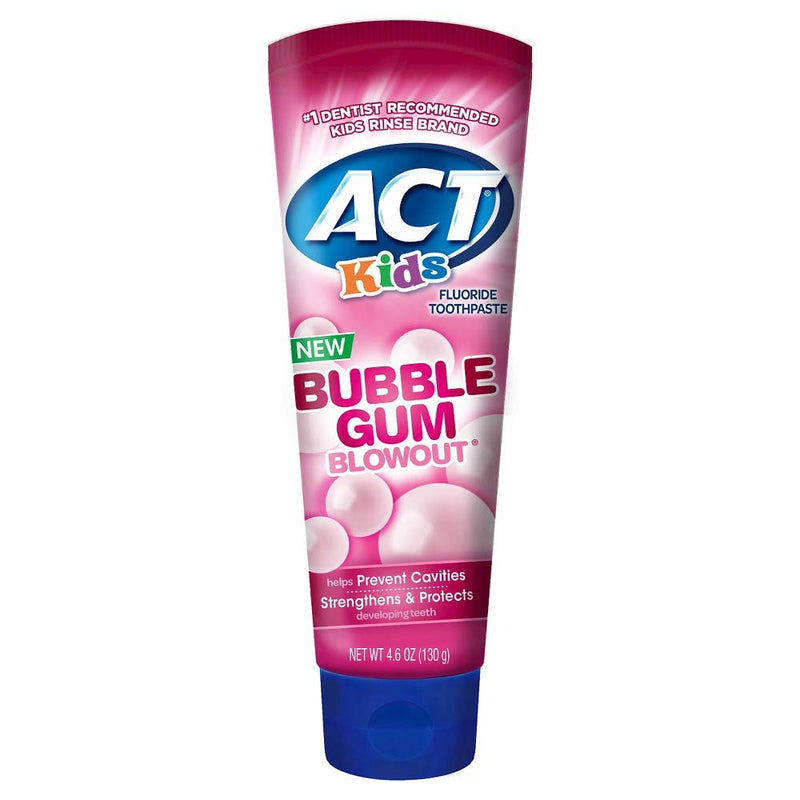 ACT Kids Bubblegum Blowout Pasta de dientes 4.6 onzas