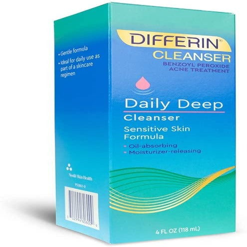 Differin Facial Cleanser Acne Face Wash 4 Oz