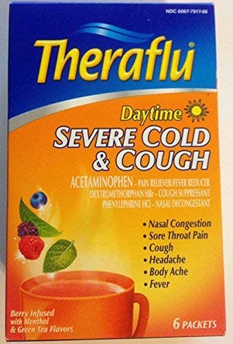 Theraflu Daytime Severe Cold & Cough Menthol Berry Infused