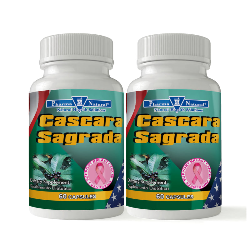 Pharma Natural Cascara Sagrada 450mg Twin Pack Capsules