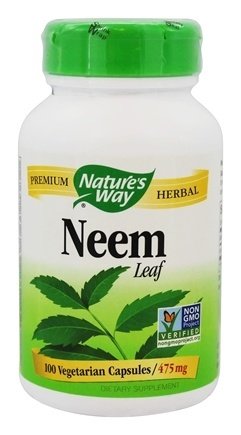 Nature's Way Neem Hojas 475 mg de cápsulas de vegetales