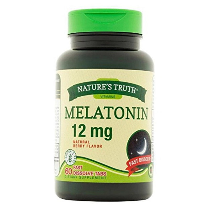 Nature's Truth Melatonin 12mg 60 Fast Dissolve Tablets