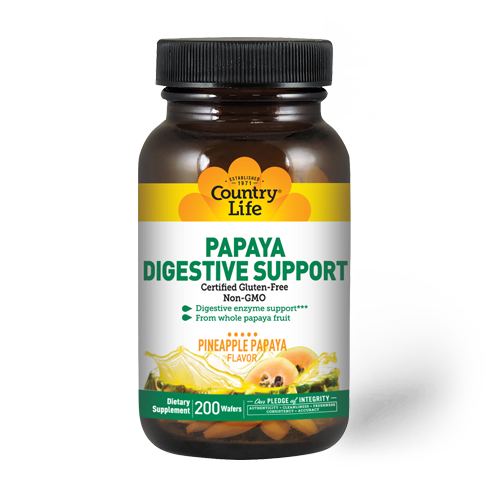 Country Life Papaya Digestive Support 200 Wafers