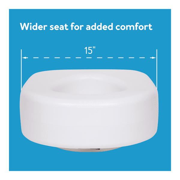 Carex Toilet Seat Raised Adds 5 1/2In