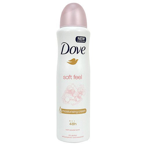 Dove Soft Feel Antiperspirant Deodorant Spray 48 HR Protection, 150ml