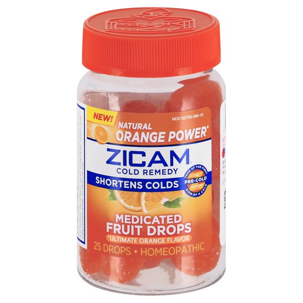 Zicam Medicated Fruit Drops - Ultimate Orange - 25ct