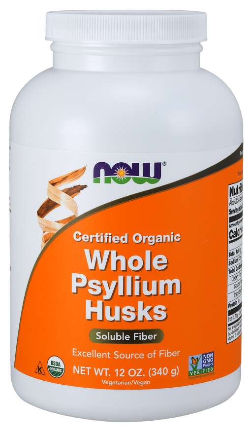 Now Organic Psyllium Husk Whole
