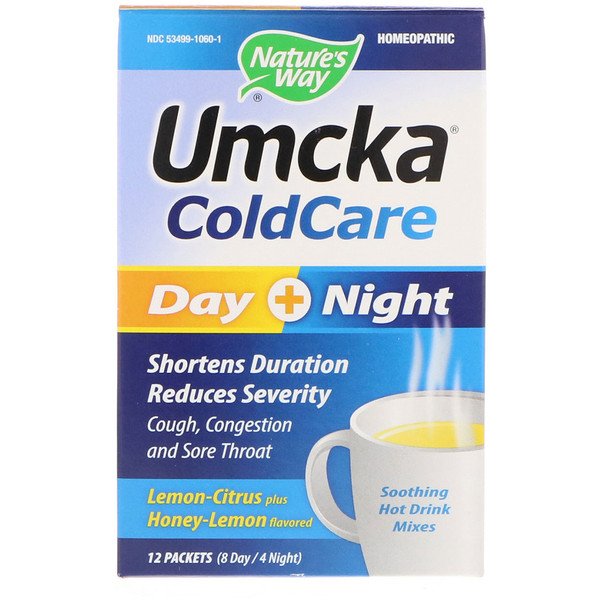 Nature's Way Umcka Coldcare Day + Nigth Lemon