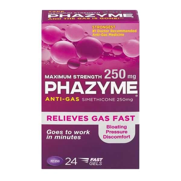 Phazyme Máxima resistencia al alivio de gas 250 mg Softgels