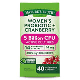 Nature's Truth Probiotic + Cranberry 40 Cápsulas vegetarianas