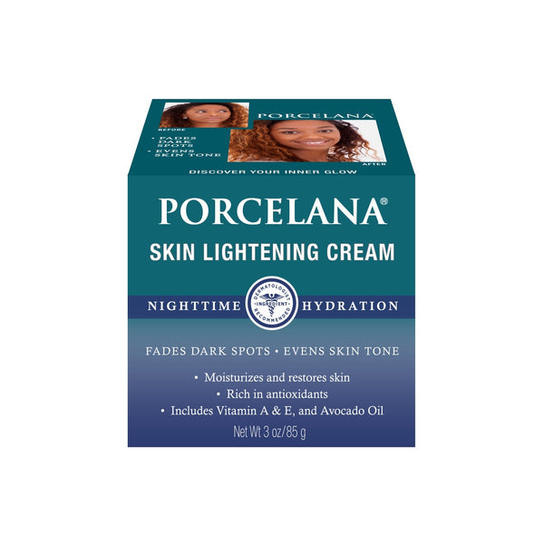 Portelana Skin Lightening Crema Hidratación de hidratación nocturna, 3 oz