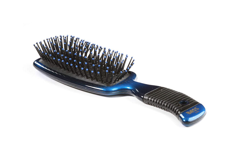 Bass 200 Sapphire Burst Semi "S" Style Hairbrush with Nylon Pins